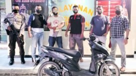 FOTO : Pelaku Penjambretan MN dibekuk Personil Polsek Kepenuhan, Kamis (12/5/2022)