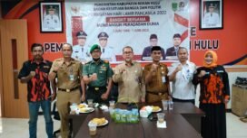 FOTO : Pemkab Rohul Peringati Hari Lahir Pancasila secara Virtual, Rabu (1/6/2022)