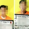 FOTO : Dua Pelaku Curat alias Jambret di Bekuk Team Resmbob Polres Rohul, Kamis (10/11/2022)