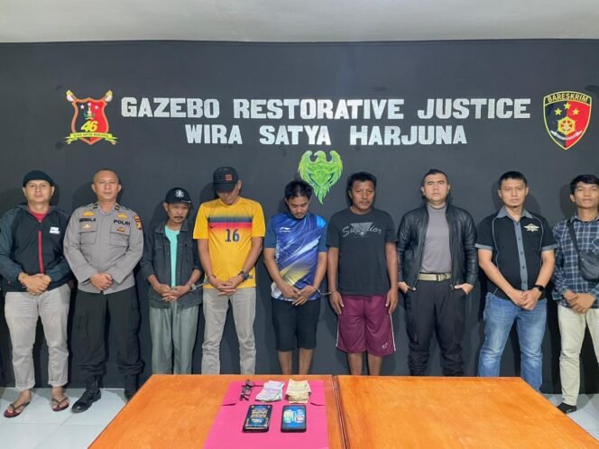 
<span style='color:#ff0000;font-size:14px;'>Ops Pekat Lancang Kuning 2022 Polsek Kepenuhan</span> <br> Empat  Pemain Judi Ludo di Kepenuhan Baru Diciduk Polisi