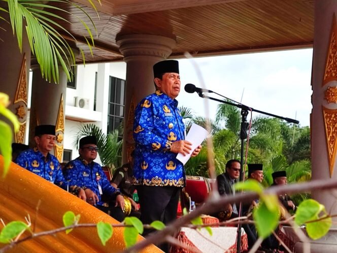 
Ini Pesan Bupati Sukiman saat Peringatan Hari Bela Negara