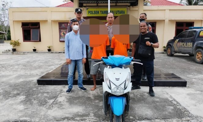 
Ditinggal saat Shalat Subuh, Sepeda Motor Warga Mahato Raib Dicuri, 2 Pelaku Berhasil Diamankan Personil Polsek Tambusai Utara