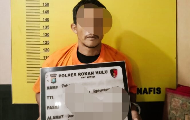 
Cabuli Anak Dibawah Umur Sebanyak 6 Kali, Pelaku Diringkus Sat Reskrim Polres Rohul