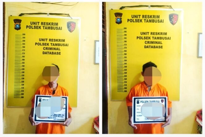 
Personil Polsek Tambusai Ciduk Dua Pria terkait Kasus Sabu