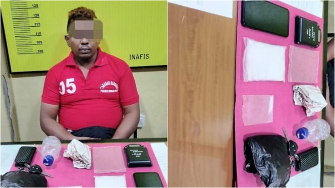 
Sat Resnarkoba Polres Rohul Ringkus Pemilik Sabu Asal Bengkalis di Tambusai Barat