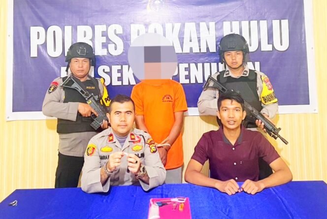 
TKP di Pasir Pandak, Pemilik Sabu Diringkus Personil Polsek Kepenuhan