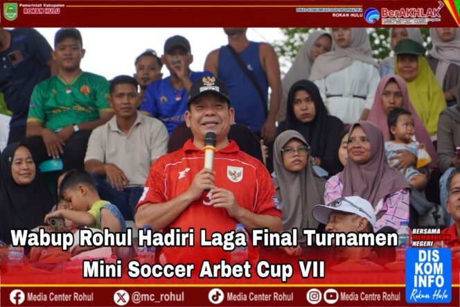 
Wabup Syafaruddin Poti Hadiri Laga Final Turnamen Mini Soccer Arbet Cup VII